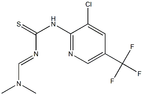 N-[3-CHLORO-5-(TRIFLUOROMETHYL)-2-PYRIDINYL]-N'-[(DIMETHYLAMINO)METHYLENE]THIOUREA Struktur