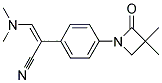 3-(DIMETHYLAMINO)-2-[4-(3,3-DIMETHYL-2-OXO-1-AZETANYL)PHENYL]ACRYLONITRILE Struktur