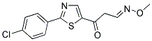 3-[2-(4-CHLOROPHENYL)-1,3-THIAZOL-5-YL]-3-OXOPROPANAL O-METHYLOXIME Struktur