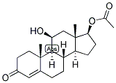 4-ANDROSTEN-11-BETA, 17-BETA-DIOL-3-ONE 17-ACETATE Struktur