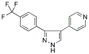 4-(3-[4-(TRIFLUOROMETHYL)PHENYL]-1H-PYRAZOL-4-YL)-PYRIDINE Struktur