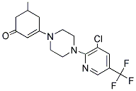 3-(4-(3-CHLORO-5-(TRIFLUOROMETHYL)(2-PYRIDYL))PIPERAZINYL)-5-METHYLCYCLOHEX-2-EN-1-ONE Struktur