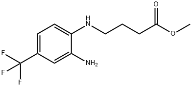 METHYL 4-[2-AMINO-4-(TRIFLUOROMETHYL)ANILINO]BUTANOATE Struktur