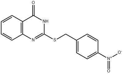 2-((4-NITROPHENYL)METHYLTHIO)-3-HYDROQUINAZOLIN-4-ONE Struktur