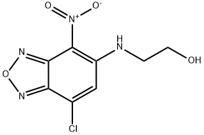 2-(7-CHLORO-4-NITRO-BENZO[1,2,5]OXADIAZOL-5-YLAMINO)-ETHANOL Struktur