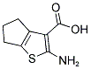 2-AMINO-5,6-DIHYDRO-4H-CYCLOPENTA[B]THIOPHENE-3-CARBOXYLIC ACID Struktur