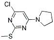 4-CHLORO-2-(METHYLSULFANYL)-6-(1-PYRROLIDINYL)PYRIMIDINE Struktur