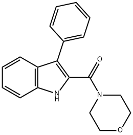 MORPHOLINO(3-PHENYL-1H-INDOL-2-YL)METHANONE Struktur