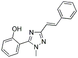 2-{1-METHYL-3-[(E)-2-PHENYLVINYL]-1H-1,2,4-TRIAZOL-5-YL}PHENOL Struktur