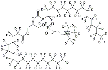 1,2-DISTEAROYL-D70-SN-GLYCERO-3-PHOSPHOCHOLINE-N,N,N-TRIMETHYL-D9 Struktur