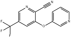 3-(3-PYRIDINYLOXY)-5-(TRIFLUOROMETHYL)-2-PYRIDINECARBONITRILE Struktur