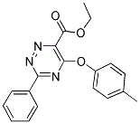 ETHYL 5-(4-METHYLPHENOXY)-3-PHENYL-1,2,4-TRIAZINE-6-CARBOXYLATE Struktur