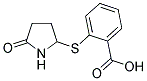 2-[(5-OXO-2-PYRROLIDINYL)SULFANYL]BENZENECARBOXYLIC ACID Struktur