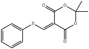 2,2-DIMETHYL-5-[(PHENYLSULFANYL)METHYLENE]-1,3-DIOXANE-4,6-DIONE Struktur