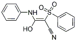 3-HYDROXY-3-(PHENYLAMINO)-2-(PHENYLSULFONYL)PROP-2-ENENITRILE Struktur