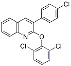 3-(4-CHLOROPHENYL)-2-(2,6-DICHLOROPHENOXY)QUINOLINE Struktur