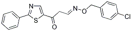 3-OXO-3-(2-PHENYL-1,3-THIAZOL-5-YL)PROPANAL O-(4-CHLOROBENZYL)OXIME Struktur