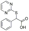 PHENYL(PYRIMIDIN-2-YLSULFANYL) ACETIC ACID Struktur