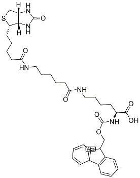 FMOC-LYS(BIOTIN-LC)-OH Struktur