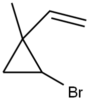 2-BROMO-1-METHYL-1-VINYL-CYCLOPROPANE Struktur