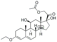 3,5-PREGNADIEN-3,11-BETA, 17,21-TETROL-20-ONE 21-ACETATE 3-ETHYL ETHER Struktur