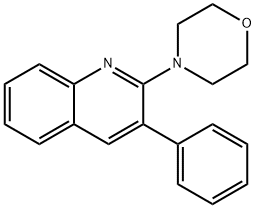 2-MORPHOLINO-3-PHENYLQUINOLINE Struktur