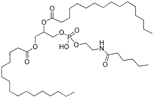 1,2-DIPALMITOYL-SN-GLYCERO-3-PHOSPHOETHANOLAMINE-N-(CAPROYLAMINE) Struktur