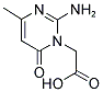 (2-AMINO-4-METHYL-6-OXOPYRIMIDIN-1(6H)-YL)ACETIC ACID Struktur