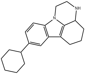 10-CYCLOHEXYL-1,2,3,3A,4,5-HEXAHYDRO-6H-PYRAZINO[1,2,3-L,M]CARBAZOLE Struktur