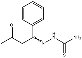 5-((AMINOTHIOXOMETHYL)AMINO)-5-AZA-4-PHENYLPENT-4-EN-2-ONE Struktur