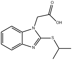 [2-(ISOPROPYLSULFANYL)-1H-BENZIMIDAZOL-1-YL]ACETIC ACID Struktur