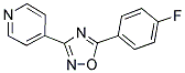 4-[5-(4-FLUOROPHENYL)-1,2,4-OXADIAZOL-3-YL]PYRIDINE Struktur