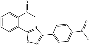 5-[2-(METHYLSULFINYL)PHENYL]-3-(4-NITROPHENYL)-1,2,4-OXADIAZOLE Struktur