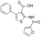 2-(2-FUROYLAMINO)-4-PHENYLTHIOPHENE-3-CARBOXYLIC ACID Struktur