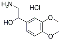 2-HYDROXY-2-(3,4-DIMETHOXYPHENYL)ETHYLAMINE HYDROCHLORIDE Struktur