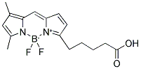 4,4-DIFLUORO-5,7-DIMETHYL-4-BORA-3A,4A-DIAZA-S-INDACENE-3-PENTANOIC ACID Struktur