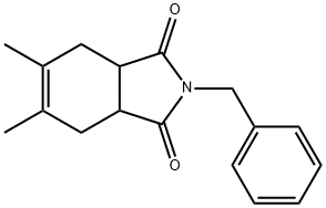 2-BENZYL-5,6-DIMETHYL-3A,4,7,7A-TETRAHYDRO-1H-ISOINDOLE-1,3(2H)-DIONE Struktur