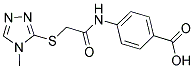 4-([[(4-METHYL-4H-1,2,4-TRIAZOL-3-YL)THIO]ACETYL]AMINO)BENZOIC ACID Struktur