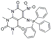 1,3,8-TRIMETHYL-6-NITRO-5-[(1,1,1-TRIPHENYL-LAMBDA5-PHOSPHANYLIDENE)AMINO]-1,2,3,4,7,8-HEXAHYDROPYRIDO[2,3-D]PYRIMIDINE-2,4,7-TRIONE Struktur