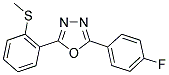 2-(4-FLUOROPHENYL)-5-[2-(METHYLSULFANYL)PHENYL]-1,3,4-OXADIAZOLE Struktur