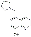 5-(PYRROLIDIN-1-YLMETHYL)QUINOLIN-8-OL Struktur