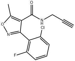 (3-(6-CHLORO-2-FLUOROPHENYL)-5-METHYLISOXAZOL-4-YL)-N-PROP-2-YNYLFORMAMIDE Struktur