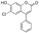 6-CHLORO-7-HYDROXY-4-PHENYL-2H-CHROMEN-2-ONE Struktur