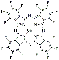 COPPER(II) 1,2,3,4,8,9,10,11,15,16,17,18,22,23,24,25-HEXADECAFLUORO-29H,31H-PHTHALOCYANINE Struktur