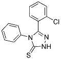 3-(2-CHLOROPHENYL)-4-PHENYL-1,2,4-TRIAZOLINE-5-THIONE Struktur