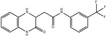 2-(3-OXO-1,2,3,4-TETRAHYDROQUINOXALIN-2-YL)-N-[3-(TRIFLUOROMETHYL)PHENYL]ACETAMIDE Struktur