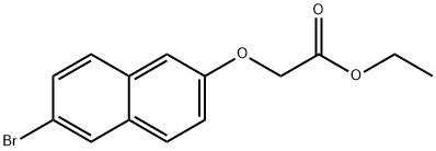 ETHYL 2-(6-BROMO-2-NAPHTHYLOXY)ACETATE Struktur