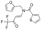 N2-(2-FURYLMETHYL)-N2-(4,4,4-TRIFLUORO-3-OXOBUT-1-ENYL)THIOPHENE-2-CARBOXAMIDE Struktur