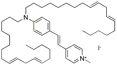 4-(4-(DILINOLEYLAMINO)STYRYL)-N-METHYLPYRIDINIUM IODIDE Struktur