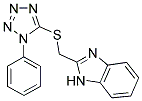 2-([(1-PHENYL-1H-TETRAZOL-5-YL)THIO]METHYL)-1H-BENZIMIDAZOLE Struktur